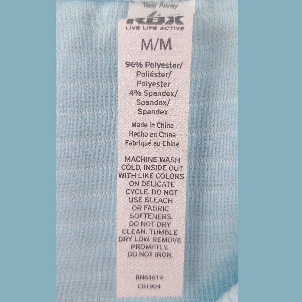 RBX New Robins Egg Blue Long Sleeve Side Zipper Sweatshirt Medium - Picture 4 of 8